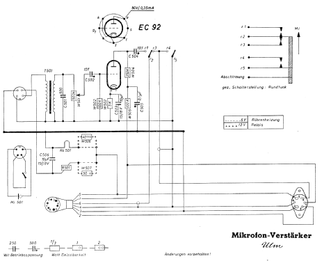 Mikrofonverstärker Ulm ; Blaupunkt Ideal, (ID = 176097) Ampl/Mixer