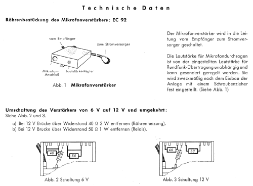 Mikrofonverstärker Ulm ; Blaupunkt Ideal, (ID = 176102) Ampl/Mixer