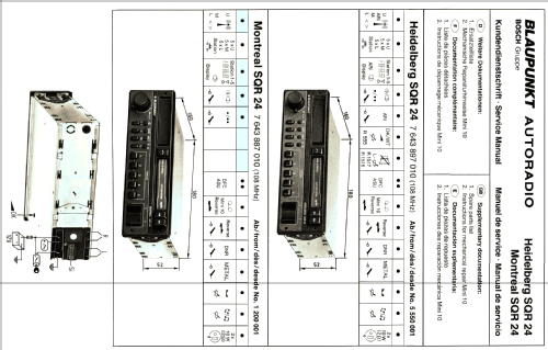 Montreal SQR 24 7.643.887.010 ab 1200001; Blaupunkt Ideal, (ID = 616121) Car Radio