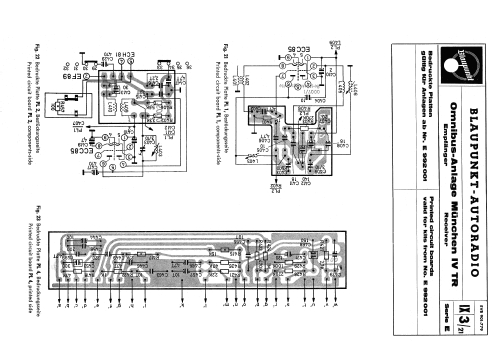 München IV TR ab E 992001; Blaupunkt Ideal, (ID = 939567) Car Radio