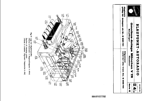 München V TR ab E 986751; Blaupunkt Ideal, (ID = 726847) Car Radio