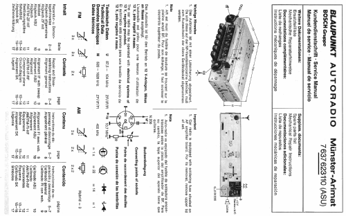 Münster Arimat 7.637.623.110; Blaupunkt Ideal, (ID = 511898) Car Radio