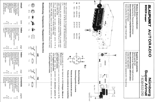 Nürnberg Super Arimat 7.639.633.010; Blaupunkt Ideal, (ID = 608383) Car Radio