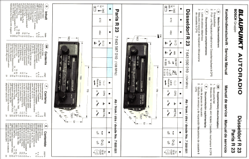 Paris R 23 7.643.587.010; Blaupunkt Ideal, (ID = 613852) Car Radio