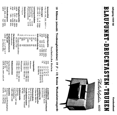 Philadelphia-Vollstereo 4650; Blaupunkt Ideal, (ID = 66254) Radio