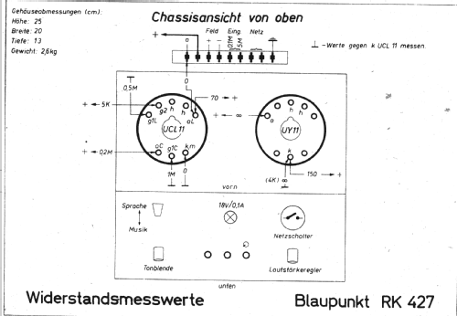 RK427; Blaupunkt Ideal, (ID = 256870) Ampl/Mixer