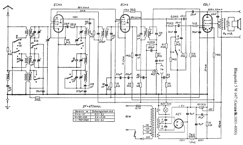 Standard-Super 5W647 Holz, 4 Röhren; Blaupunkt Ideal, (ID = 1588856) Radio