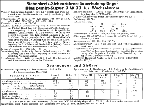 Standgerät 7W77; Blaupunkt Ideal, (ID = 13859) Radio