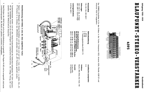 Stereo-Verstärker 4595; Blaupunkt Ideal, (ID = 1749504) Ampl/Mixer
