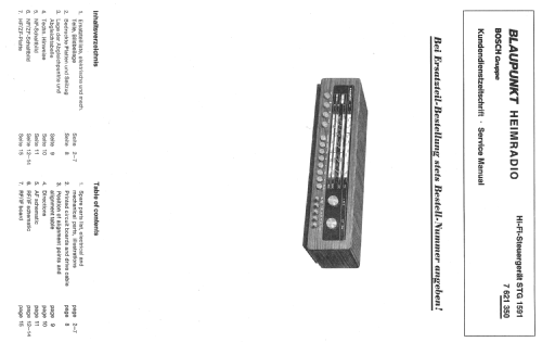 STG1591 7.621.350; Blaupunkt Ideal, (ID = 381200) Radio