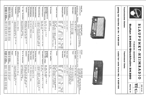 Sultan 24300; Blaupunkt Ideal, (ID = 197415) Radio