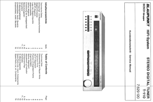 Stereo Tuner T-110 7.629.120; Blaupunkt Ideal, (ID = 389232) Radio