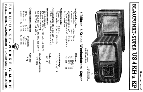 US4H K ; Blaupunkt Ideal, (ID = 1376025) Radio