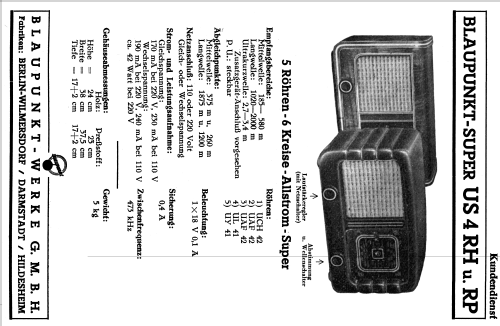 US4P R ; Blaupunkt Ideal, (ID = 1749443) Radio