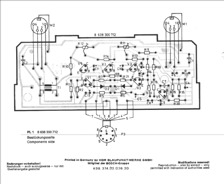 Vorverstärker 7.607.353; Blaupunkt Ideal, (ID = 558322) Ampl/Mixer