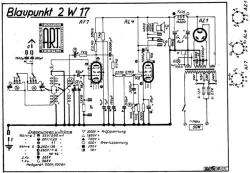 2W17; Blaupunkt Ideal, (ID = 2221066) Radio