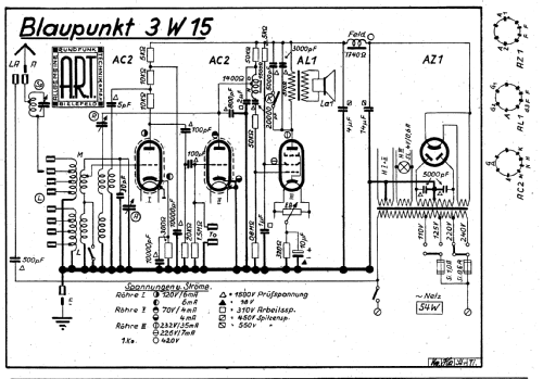 3W15; Blaupunkt Ideal, (ID = 2630412) Radio