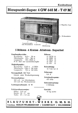 4GW648M; Blaupunkt Ideal, (ID = 3036395) Radio