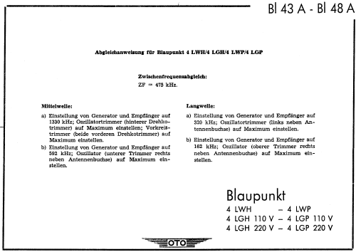 4LGH/220V; Blaupunkt Ideal, (ID = 2950245) Radio