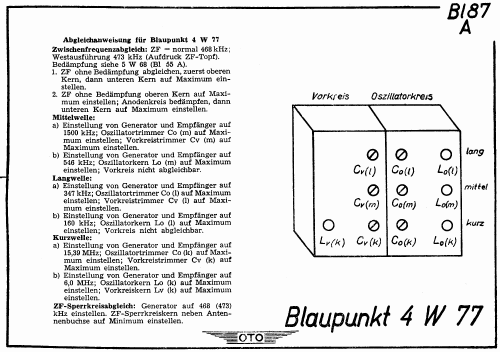 4W77; Blaupunkt Ideal, (ID = 2950309) Radio