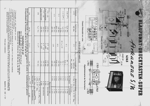 Arkansas 57 S/N 4345 Ch= 2340 S u. N ; Blaupunkt Ideal, (ID = 2039821) Radio