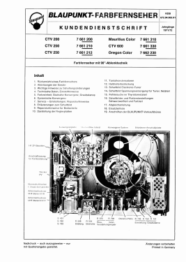 CTV250 7.661.210; Blaupunkt Ideal, (ID = 2976262) Television