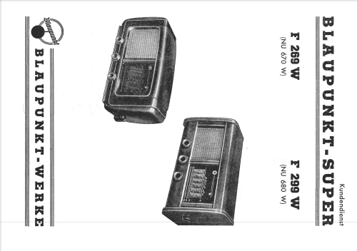 F269W; Blaupunkt Ideal, (ID = 2338513) Radio