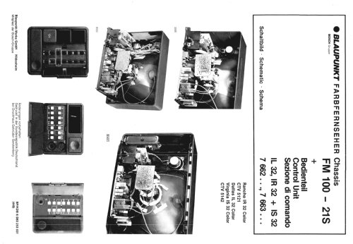 Farbfernsehchassis FM100-21S 7.662 xxx und 7.663 xxx; Blaupunkt Ideal, (ID = 2504751) Television