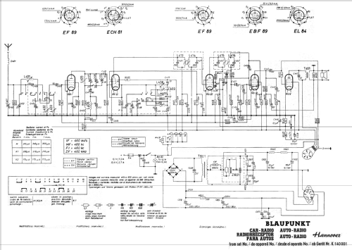 Hannover ab K 140001; Blaupunkt Ideal, (ID = 2503233) Car Radio