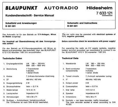 Hildesheim 7.633.121; Blaupunkt Ideal, (ID = 2547203) Autoradio