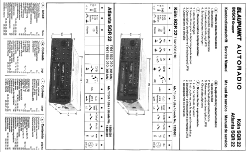 Köln SQR 22 7.641.898.010; Blaupunkt Ideal, (ID = 2047428) Car Radio