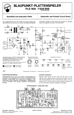 Plattenspieler PLS 909 7.629.909; Blaupunkt Ideal, (ID = 2704594) Reg-Riprod