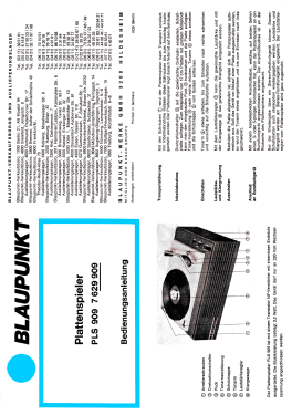 Plattenspieler PLS 909 7.629.909; Blaupunkt Ideal, (ID = 2704595) Reg-Riprod