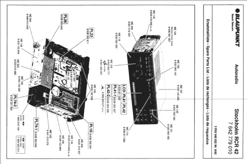 Stockholm RCR 42 7.642.779.010; Blaupunkt Ideal, (ID = 2498650) Car Radio