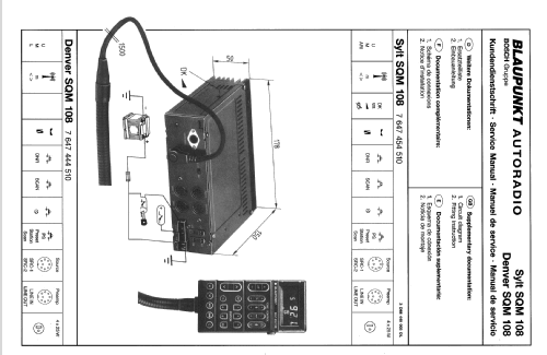 Sylt SQM 108 7.647.454.754.510; Blaupunkt Ideal, (ID = 2044544) Car Radio