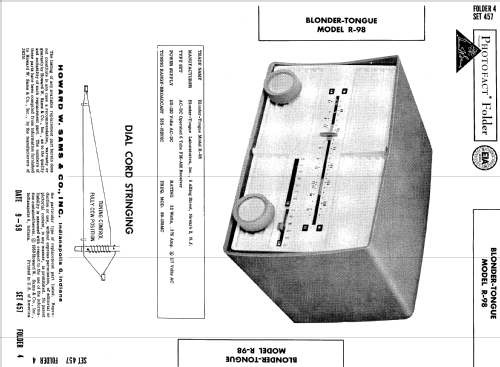 R-98 ; Blonder-Tongue (ID = 553362) Radio
