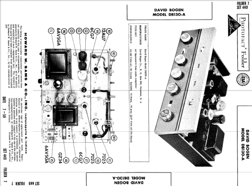 DB130-A ; Bogen -Presto, David (ID = 646009) Ampl/Mixer