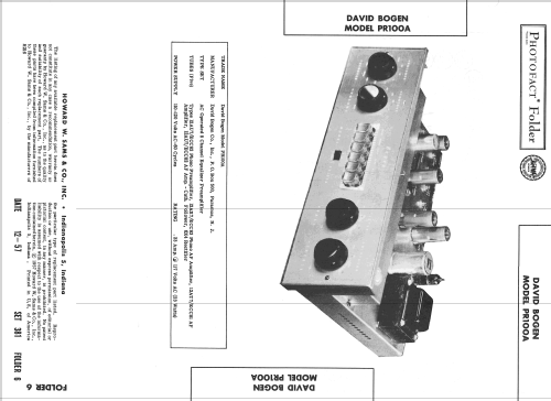 PR100A ; Bogen -Presto, David (ID = 2486269) Ampl/Mixer