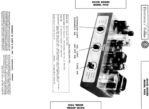 PX10 ; Bogen -Presto, David (ID = 582544) Ampl/Mixer