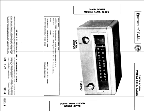 R640 ; Bogen -Presto, David (ID = 1468110) Radio