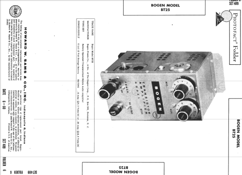 BT25 ; Bogen -Presto, David (ID = 557989) Ampl/Mixer