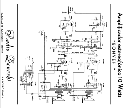 Amplificador estéreo 10 W 5-V; Bonvehi Radio; (ID = 1882824) Reg-Riprod