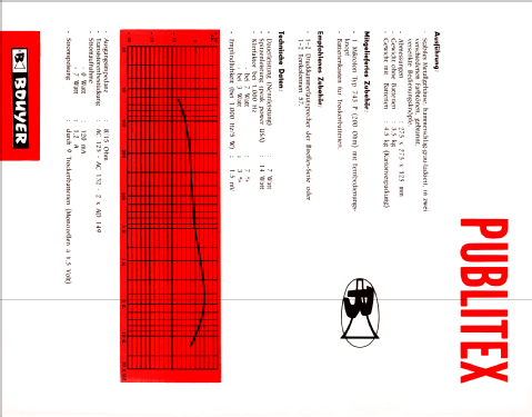 Publitex 203; Bouyer, Paul (ID = 2566182) Ampl/Mixer