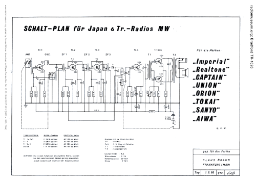 TR-1626; Bradford; brand of (ID = 1475749) Radio