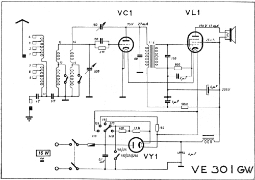 Volksempfänger VE301GW; Brandt Roland Brandt (ID = 1208983) Radio