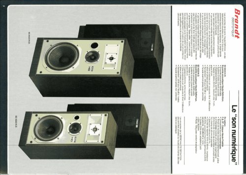 Enceinte acoustique Haute-Définition EC 6533 H.D.; Brandt electronique (ID = 2080511) Speaker-P