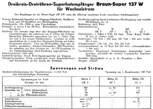 137W; Braun; Frankfurt (ID = 277157) Radio