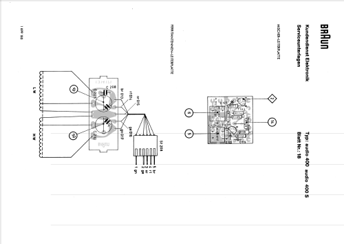 Audio 400; Braun; Frankfurt (ID = 1541833) Radio