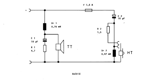 Auto-Einbaulautsprechersystem Bel 315i; Braun; Frankfurt (ID = 1555179) Speaker-P