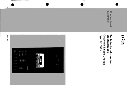 Cassetten-Einbau-Chassis TC550/X; Braun; Frankfurt (ID = 1449733) R-Player